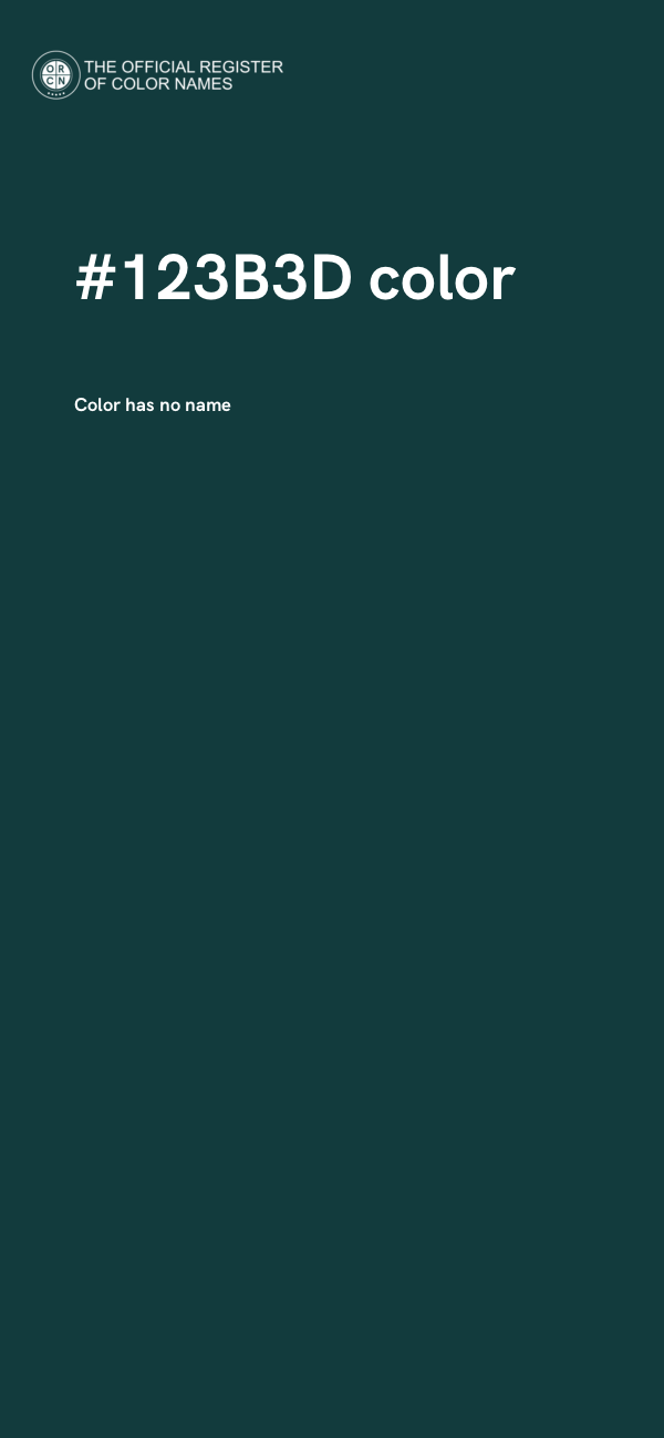 #123B3D color image