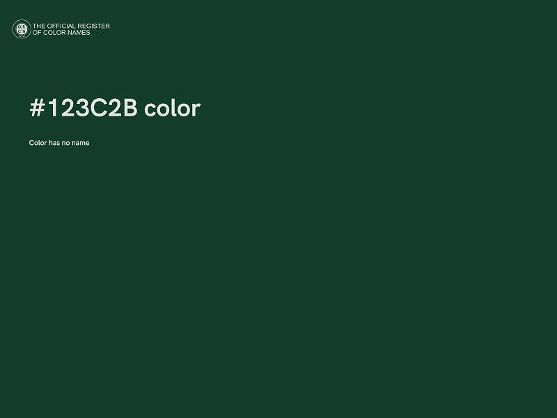 #123C2B color image