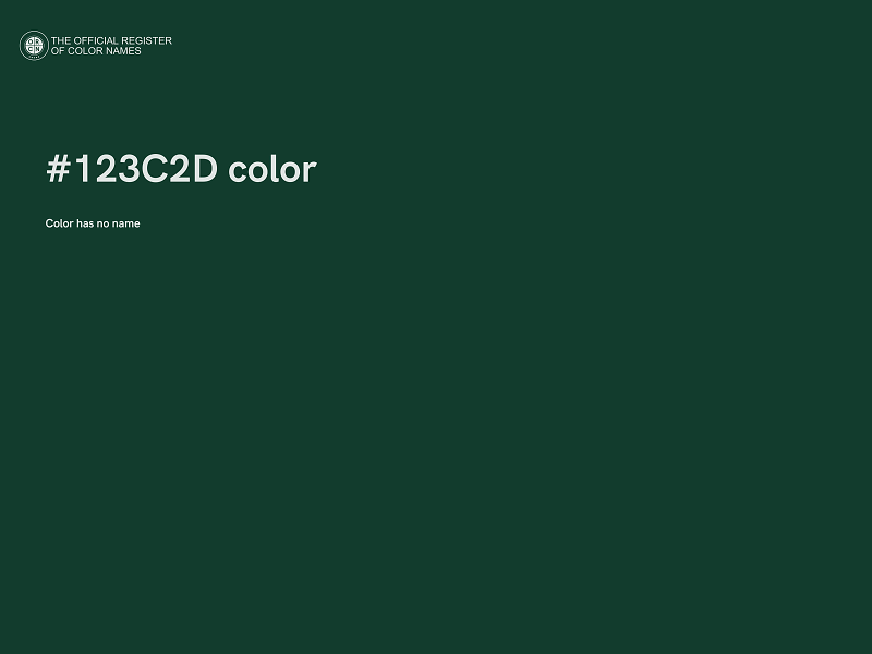 #123C2D color image