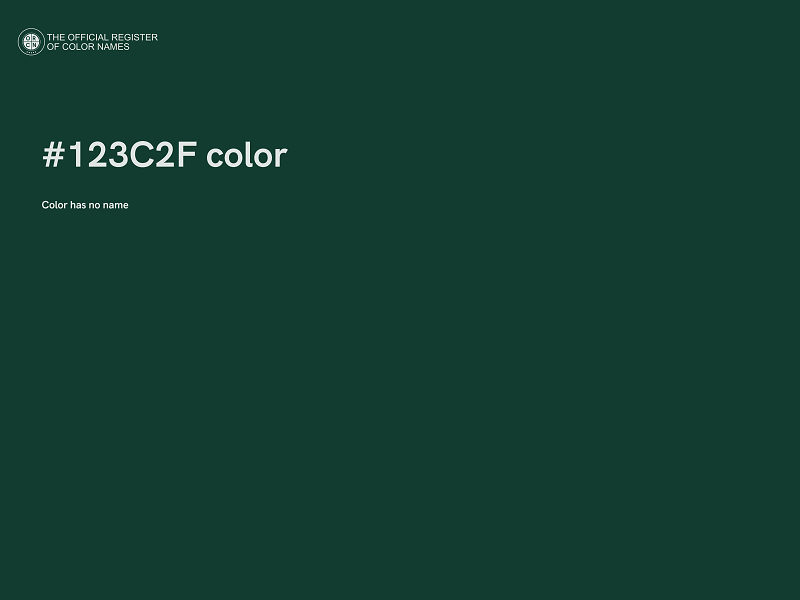 #123C2F color image