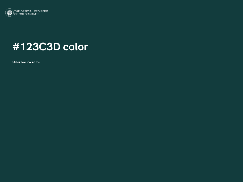#123C3D color image