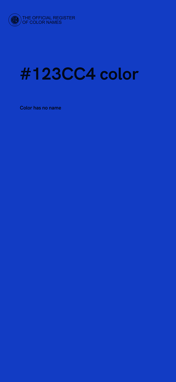 #123CC4 color image