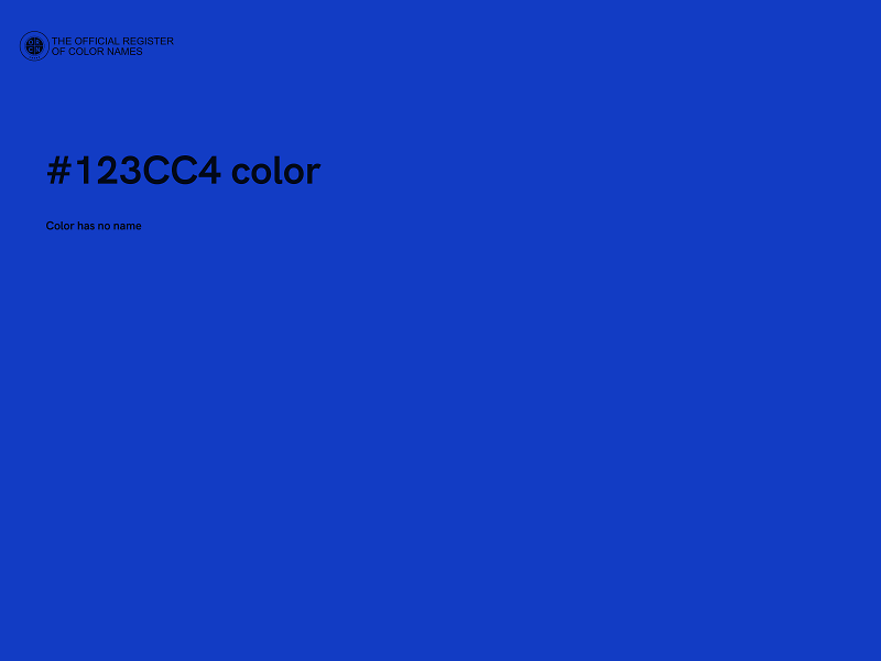 #123CC4 color image