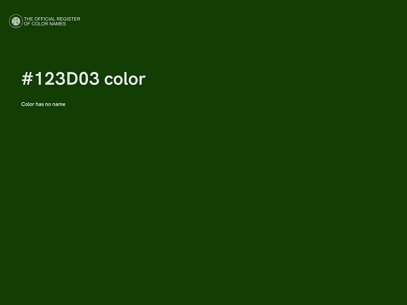 #123D03 color image