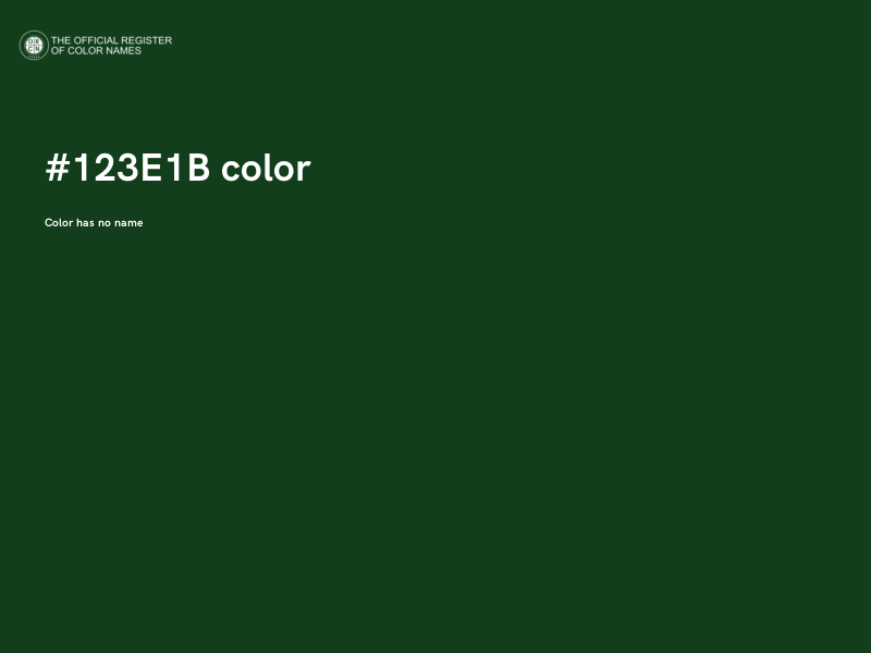 #123E1B color image