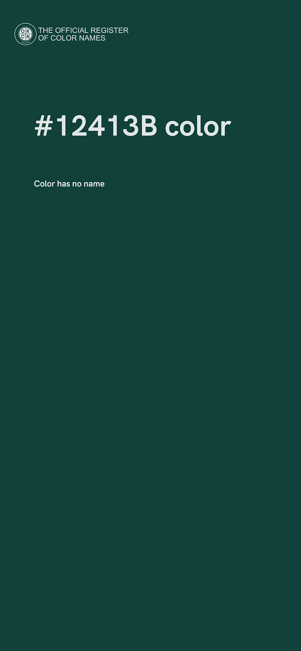 #12413B color image