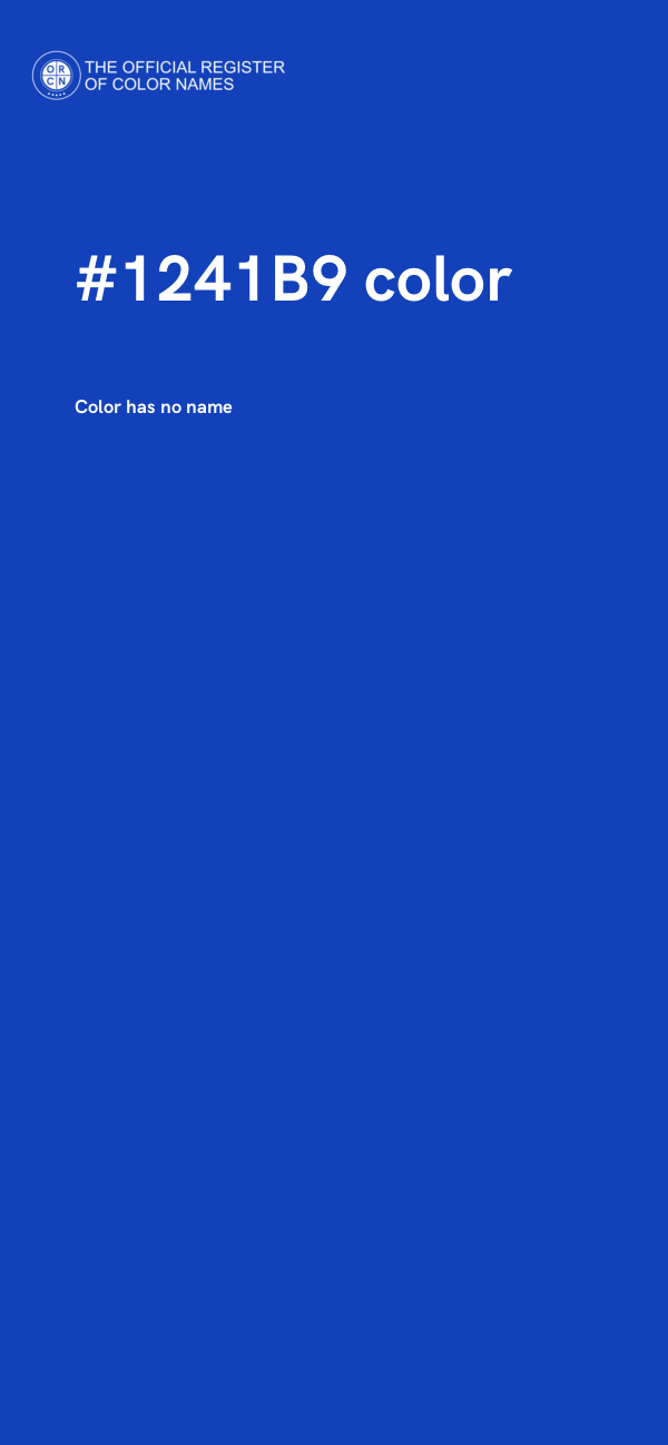 #1241B9 color image