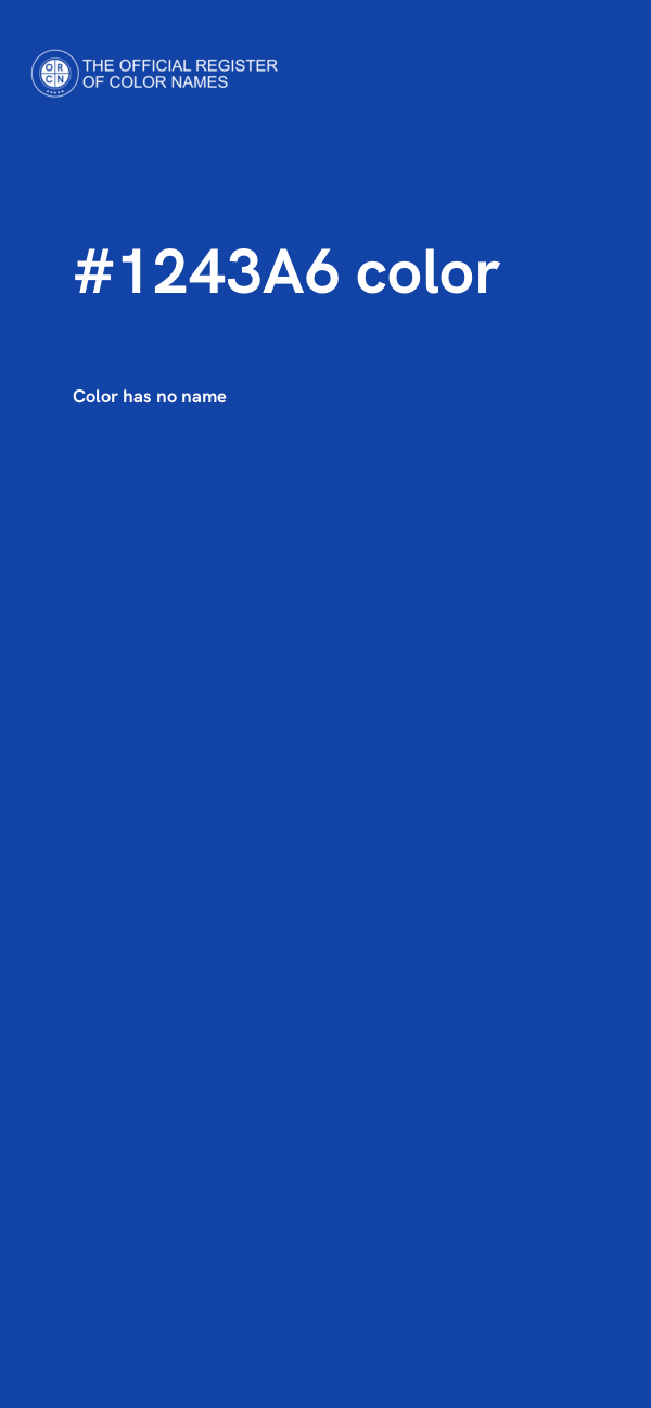 #1243A6 color image