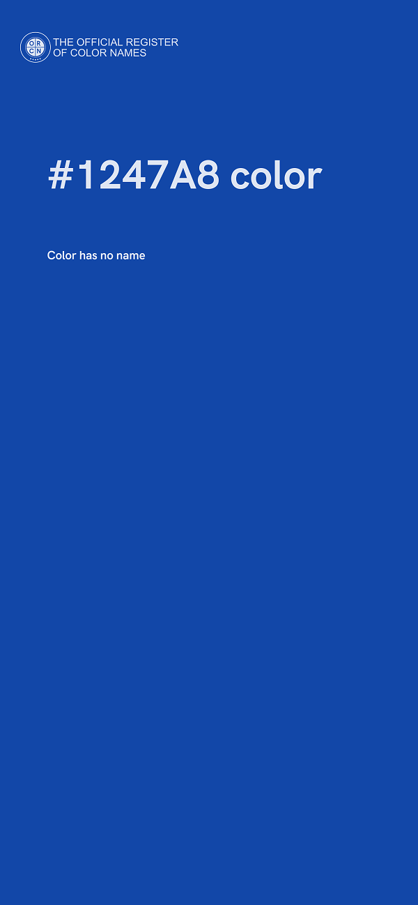 #1247A8 color image