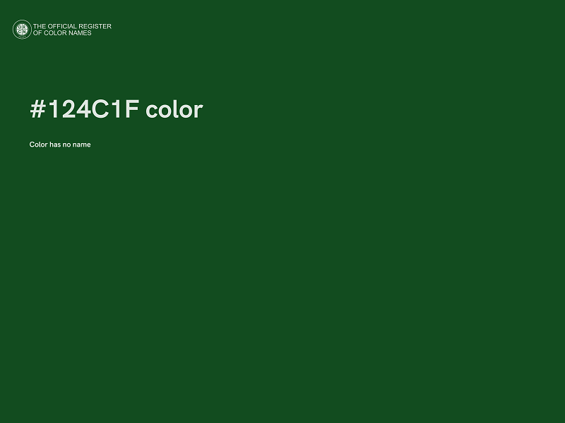 #124C1F color image