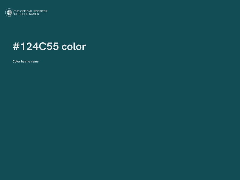 #124C55 color image