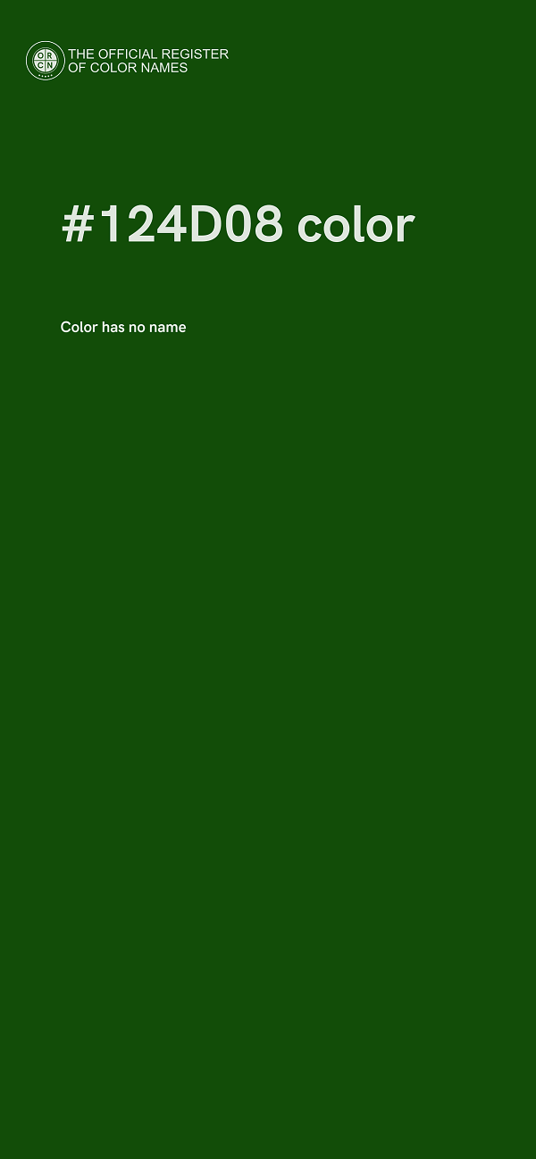 #124D08 color image