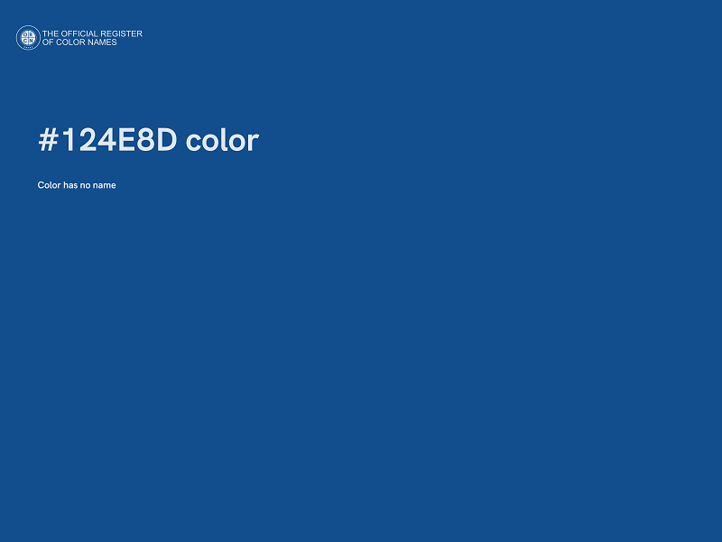 #124E8D color image