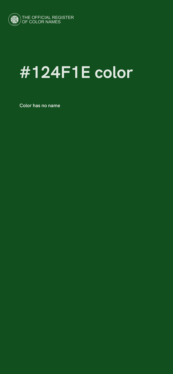 #124F1E color image