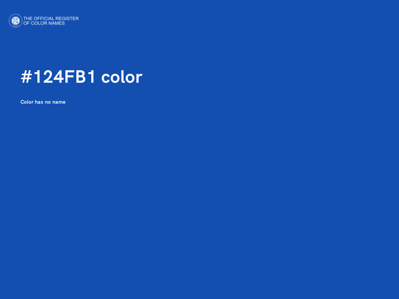 #124FB1 color image