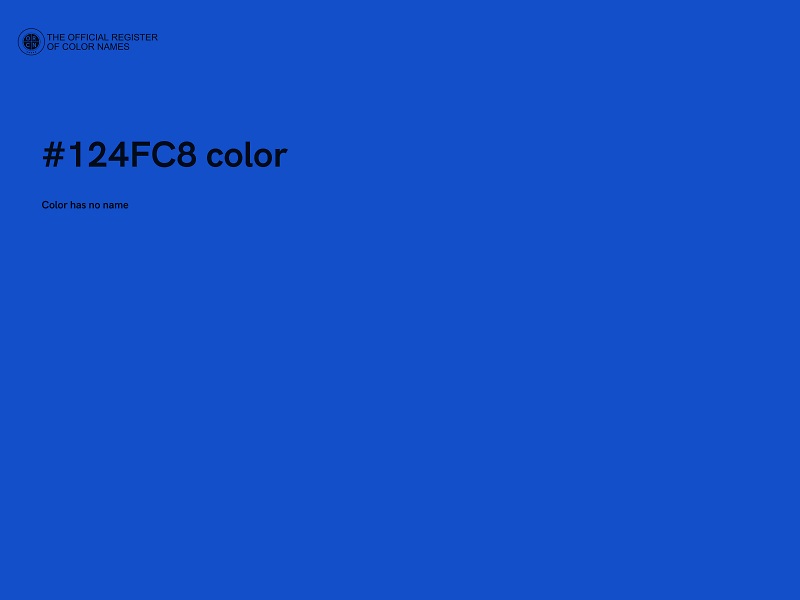 #124FC8 color image