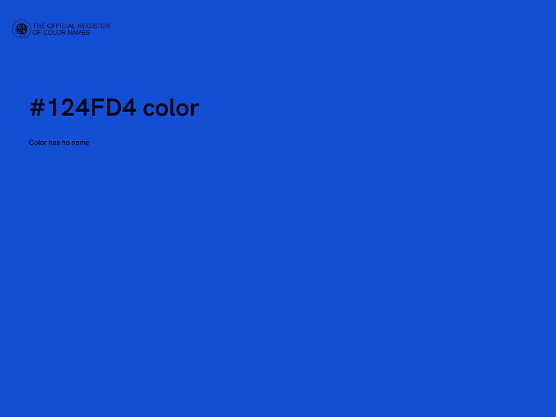 #124FD4 color image