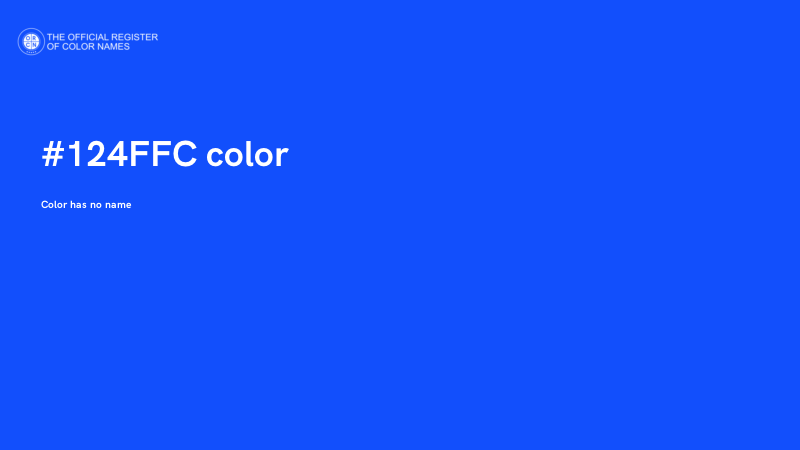 #124FFC color image