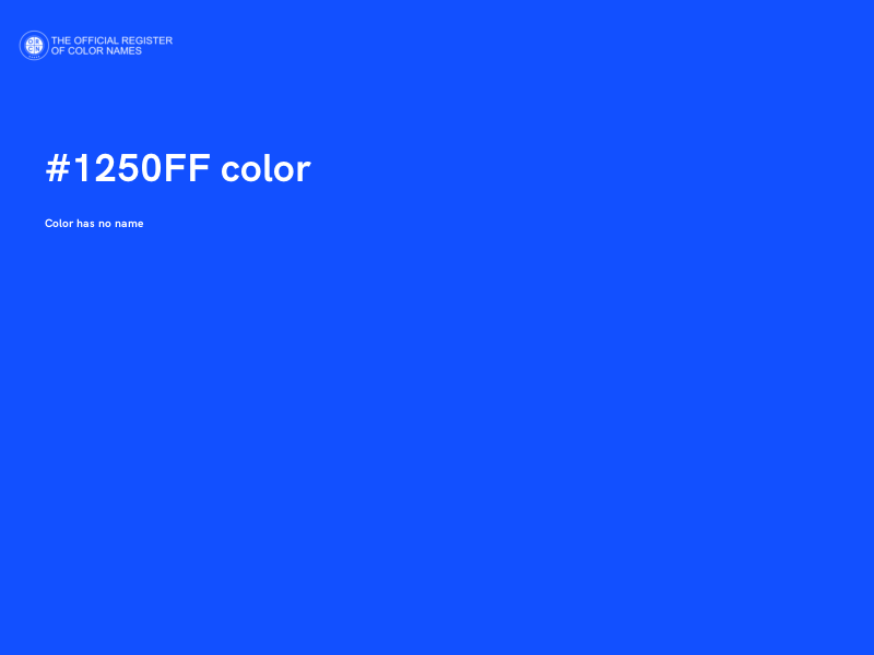 #1250FF color image