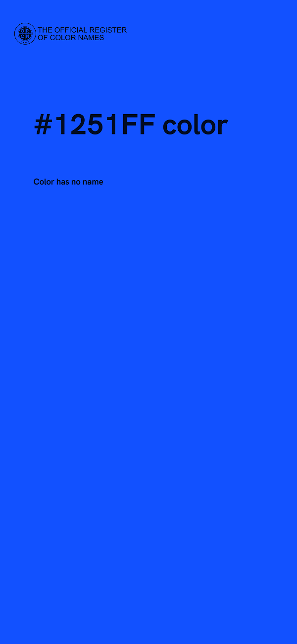 #1251FF color image