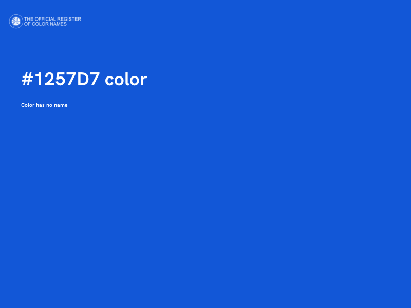 #1257D7 color image