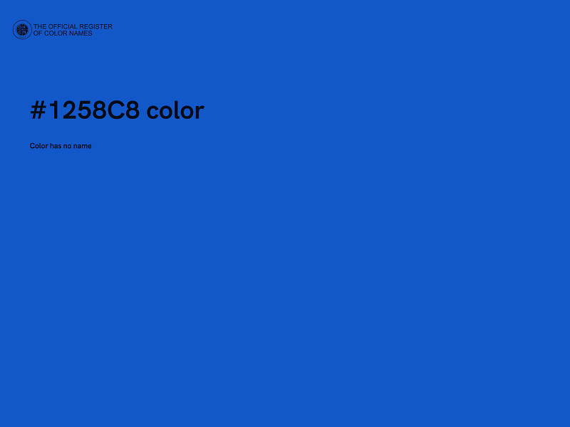 #1258C8 color image