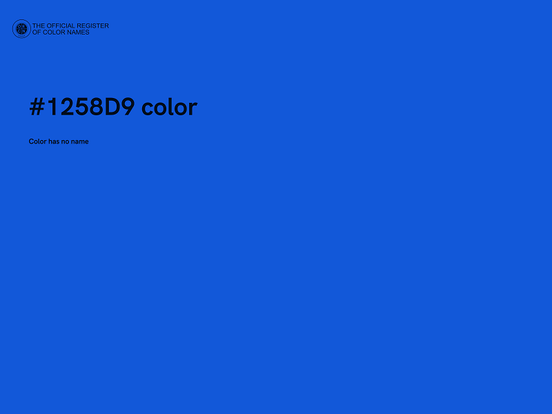 #1258D9 color image