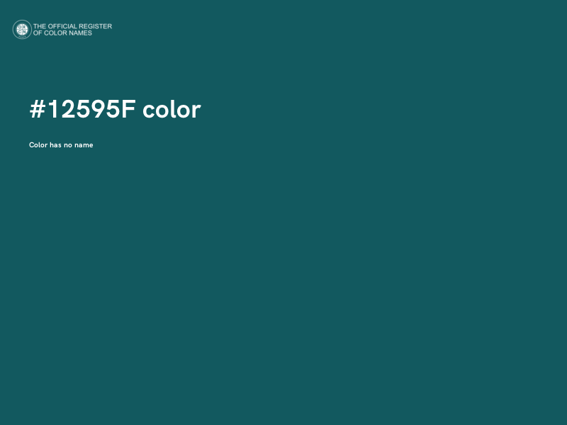 #12595F color image