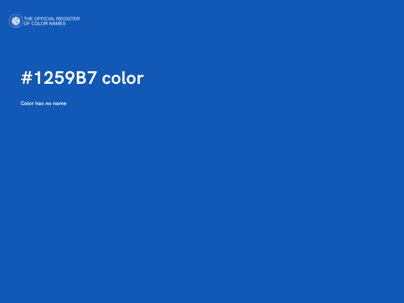 #1259B7 color image