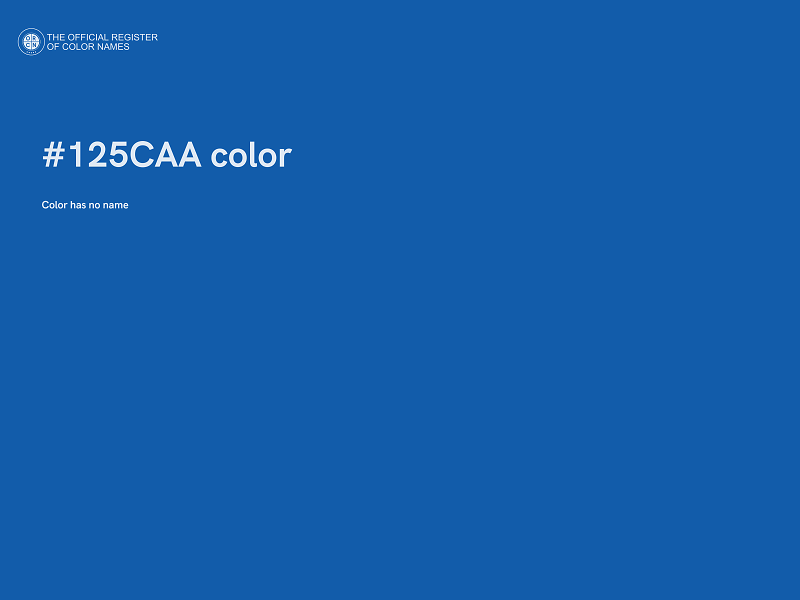 #125CAA color image