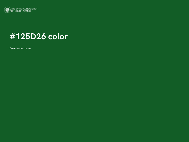 #125D26 color image