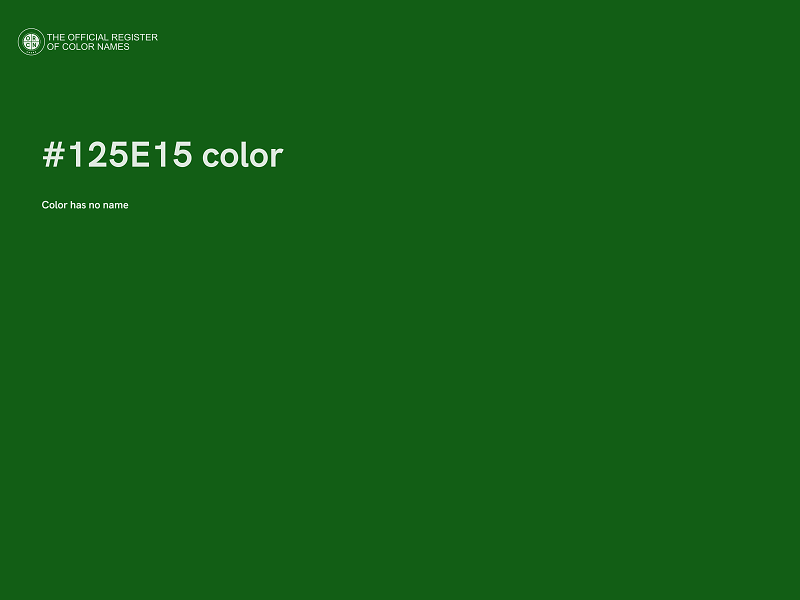#125E15 color image