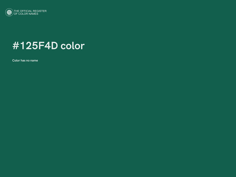 #125F4D color image