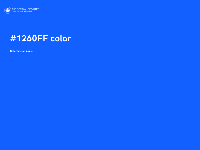 #1260FF color image
