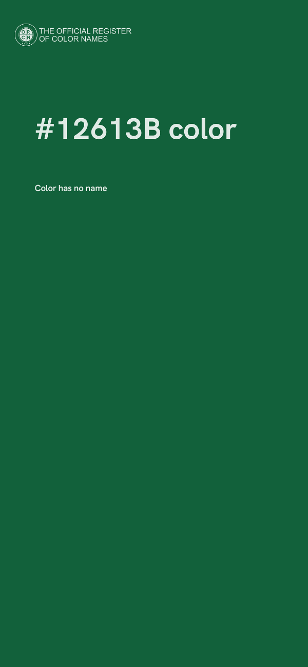 #12613B color image