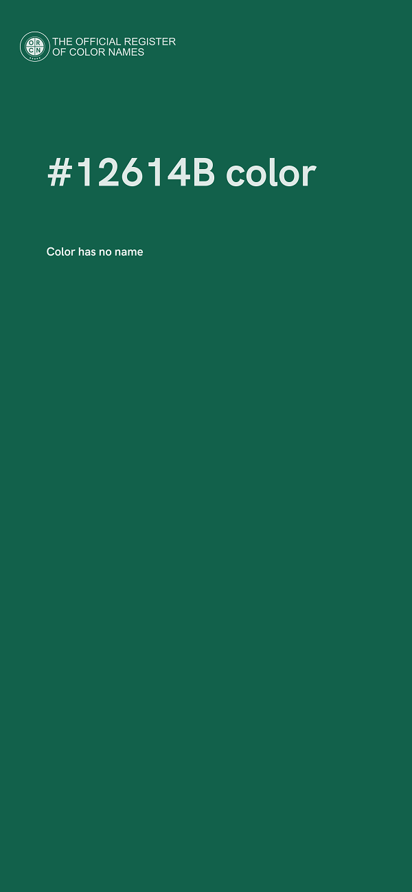 #12614B color image