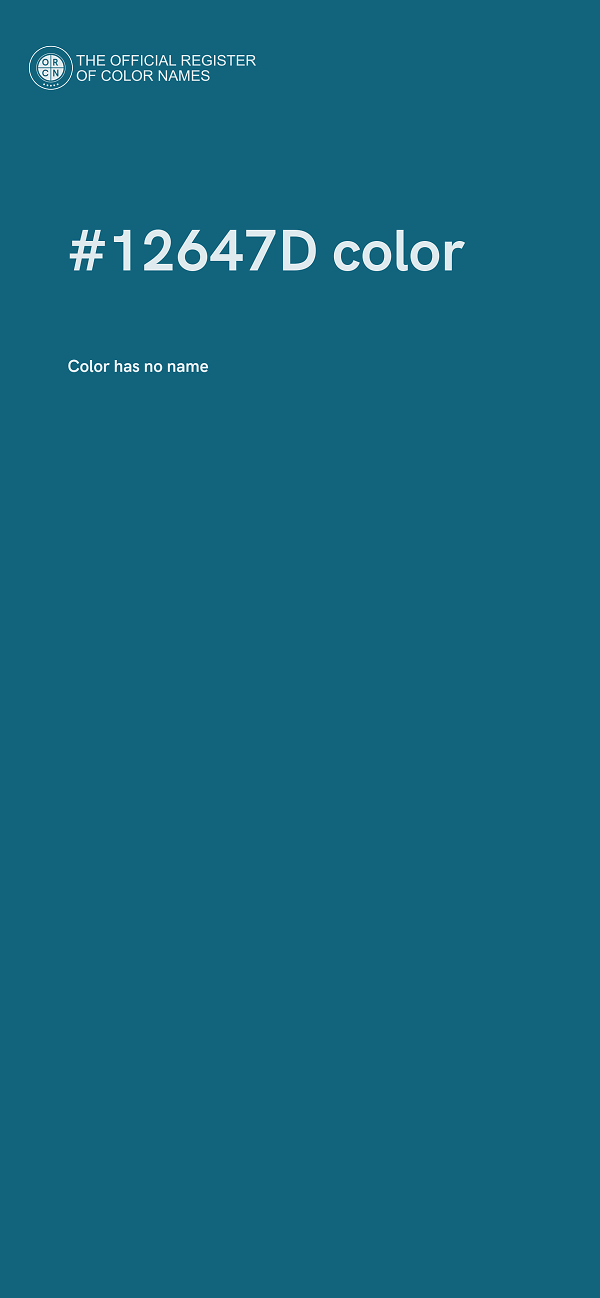 #12647D color image