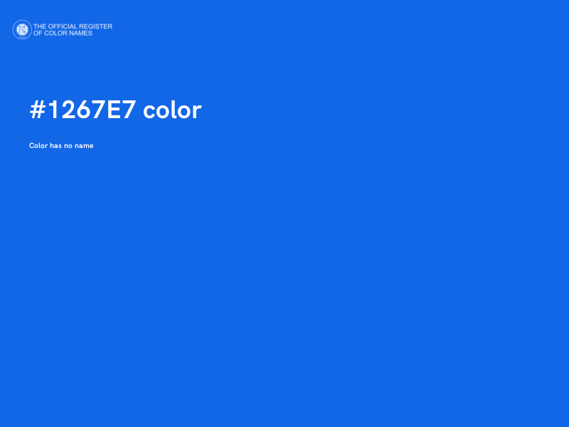 #1267E7 color image