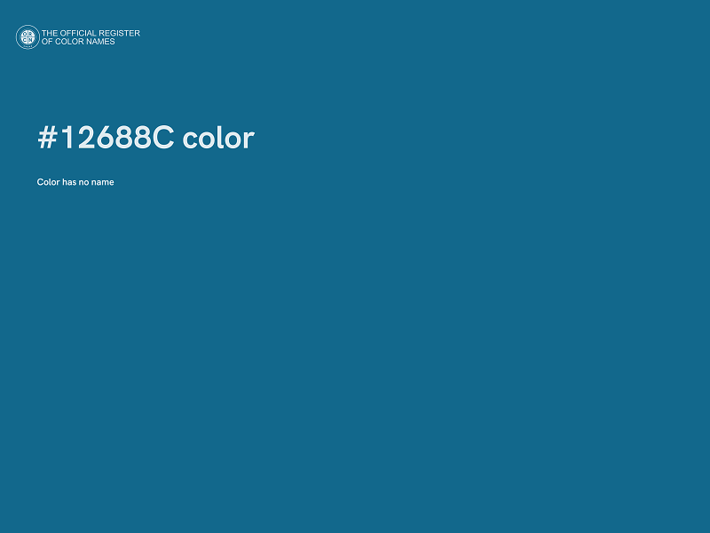 #12688C color image