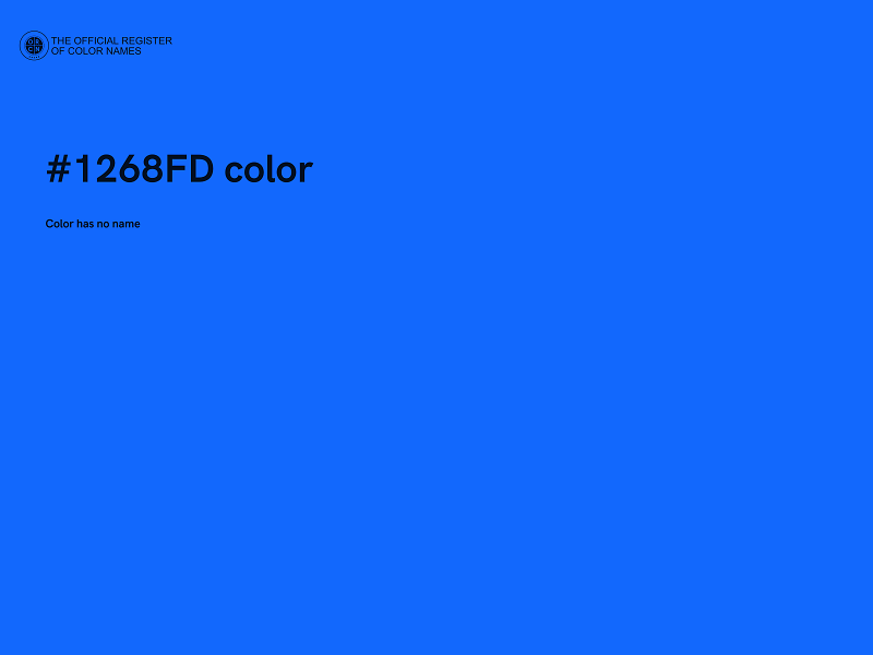 #1268FD color image