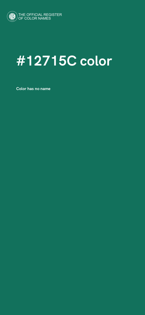 #12715C color image