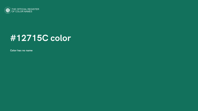 #12715C color image