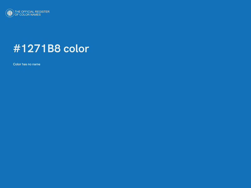 #1271B8 color image