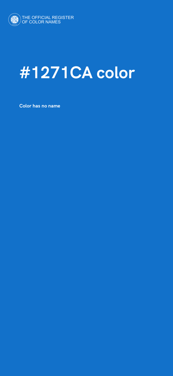 #1271CA color image