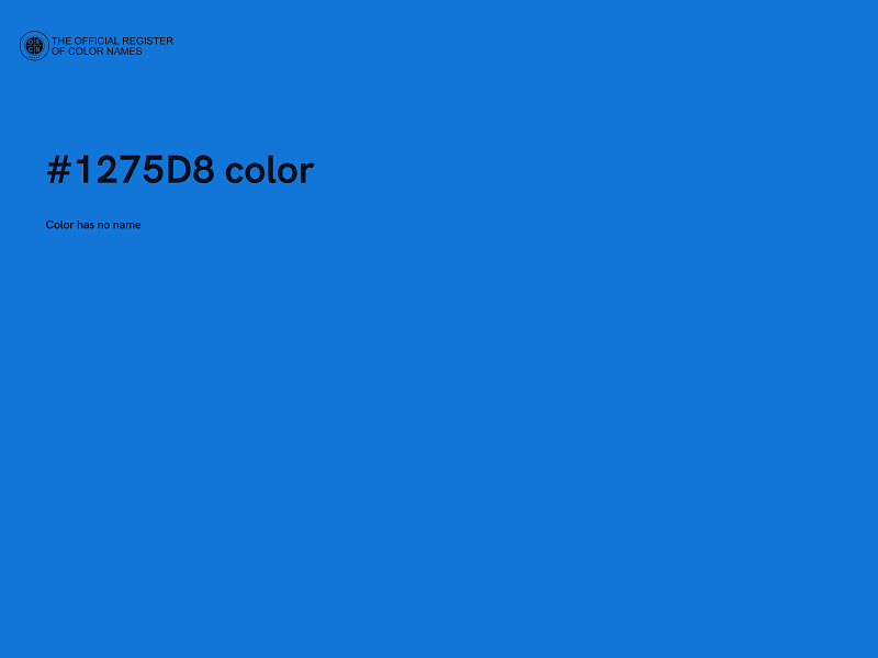 #1275D8 color image