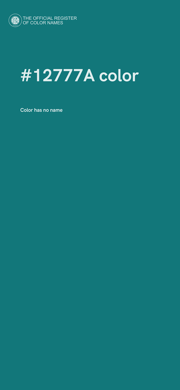 #12777A color image