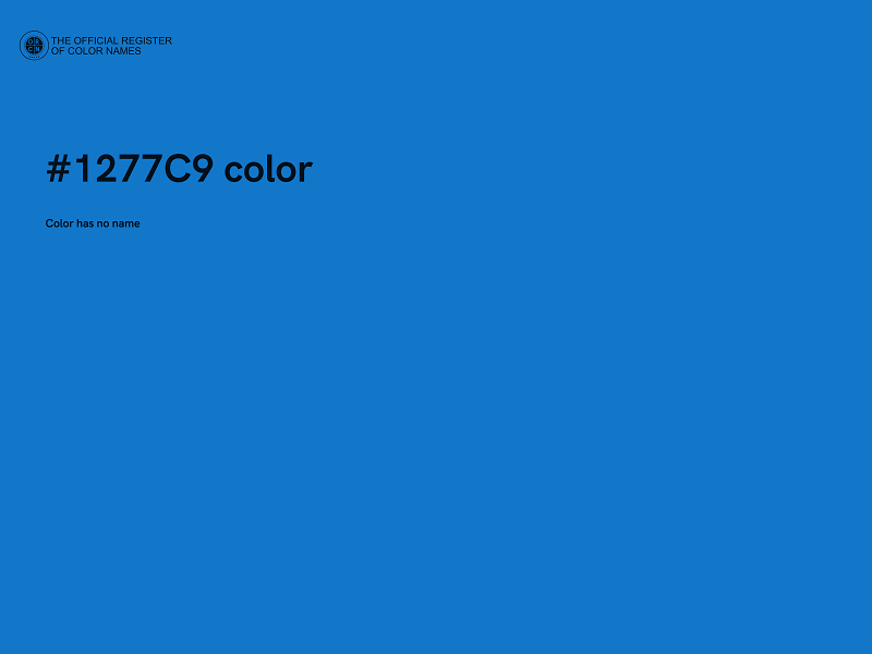 #1277C9 color image