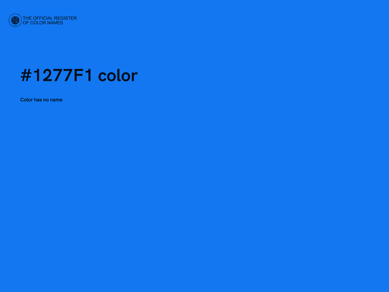 #1277F1 color image