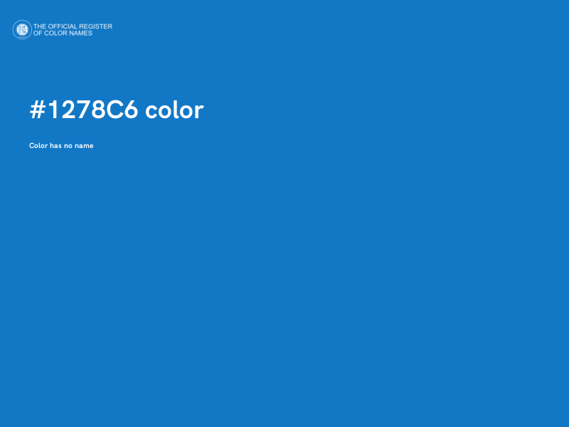 #1278C6 color image