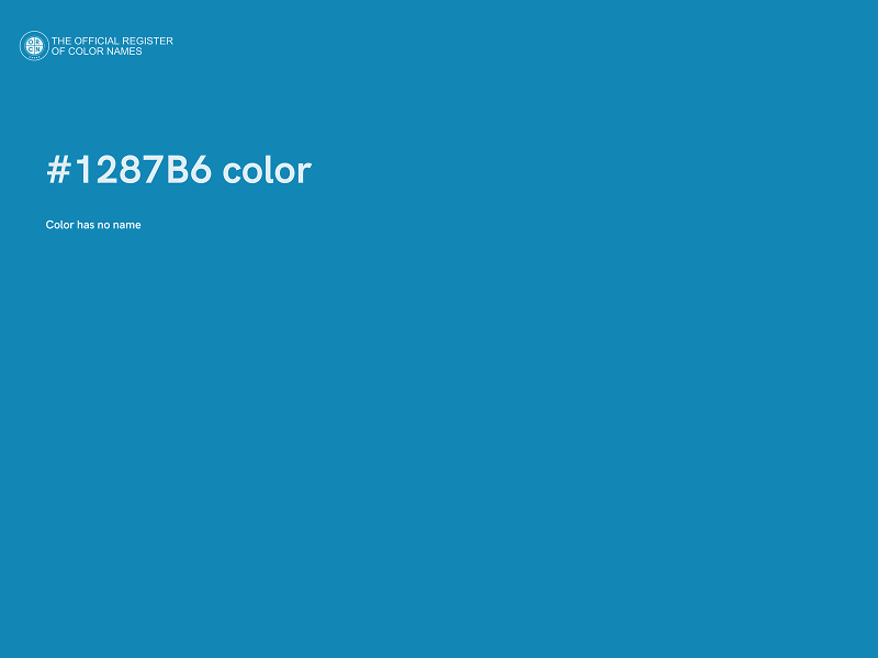 #1287B6 color image